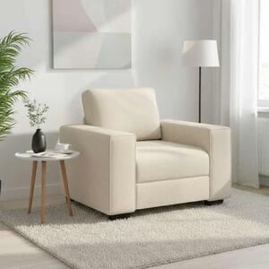 Sofa stolica Bež 100 cm Platnasta tkanina - Sofa stolica