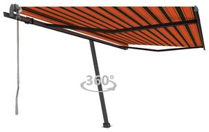 VidaXL Samostojeća automatska tenda 400 x 300cm narančasto-smeđa