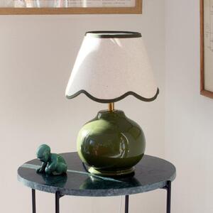PR Home stolna lampa Nell, mahovinasto zelena, keramička, visina 34 cm, E27, Zelena, Dnevni boravak/blagovaonica, Keramika