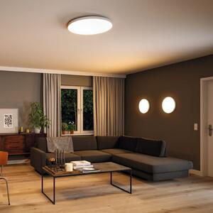 Paulmann Velora LED panel ZigBee CCT okrugli Ø 60 cm, prigušiva, Bijela, Dnevni boravak/blagovaonica, Metal