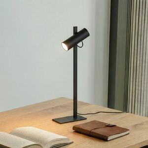 Lucande stolna lampa Lysias, crna, metal, visina 55cm, Crno, Dnevni boravak/blagovaonica, Metal