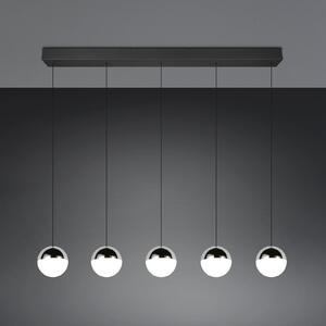 Reality Leuchten Senta LED viseća svjetiljka, krom, duljina 114 cm, 4000 K, 5 žarulja., Metalik, Dnevni boravak/blagovaonica, Plastika, Metak