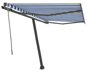 VidaXL Samostojeća automatska tenda 350x250 cm plavo-bijela