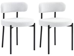 Set blagovaonskih stolica 51 cm x 51 cm x 76 cm - Bijela