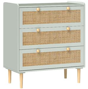 Komoda od ratana MDF, zelena