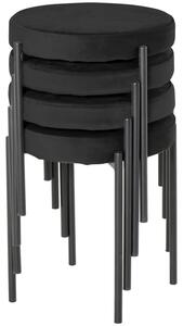 Blagovaonska stolica Accent Chair - Crna