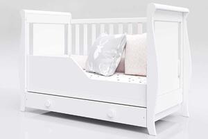 Dječji krevetić Míša 120x60 - bijeli krevet +prostor za skladištenje