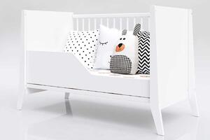 Dječji krevetić Cosmo 120x60 - bijeli univerzalni prepreke