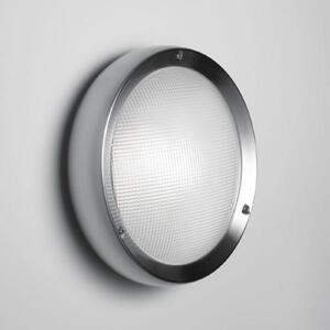 Artemide Niki vanjska zidna svjetiljka od nehrđajućeg čelika, satenska, prigušiva, Metalik, Metal