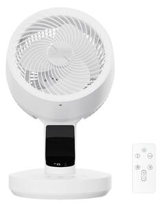 Ventilator s LED zaslonom, tihi ventilator - Bijela - 26x25x38,4 cm