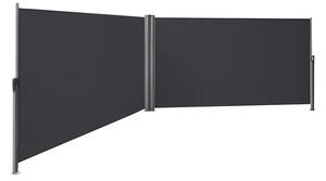 Dvostrana tenda 6 m - antracit - 160 x 600 cm
