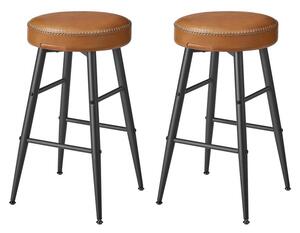 Barske stolice, set od 2 63 cm - karamela
