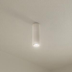 SOLLUX LIGHTING Plafonjera carbon, bež, visina 20 cm, aluminij, prigušiva, Bež, Dnevni boravak/blagovaonica, Aluminij