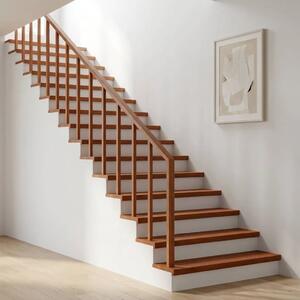 Step treads 20 kom. 100 x 30 x 2 cm Smeđa Čvrsto drvo bukve - Smeđa 100 x 30 x 2 cm 20