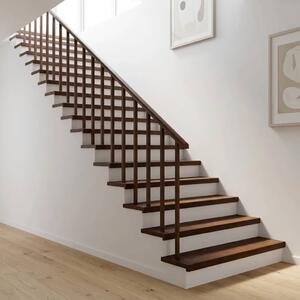 Step treads 20 kom. 80 x 25 x 2 cm Tamno smeđa - Tamno smeđa 80 x 25 x 2 cm 20