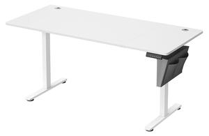 Električni radni stol podesiv po visini 60 x 120 x (72-120) cm - Bijela
