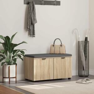 Klupa za hodnik s jastukom Sonoma hrast 80 x 38 x 46 cm - sonoma hrast 80 cm