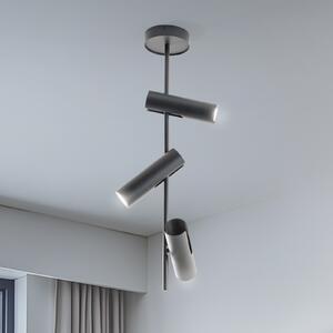SIGMA Leda 3 stropni reflektor, antracit, žarulje, čelik, visina 76 cm, prigušiva, Crno, Dnevni boravak/blagovaonica, Metal