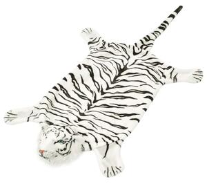 Tepih Tigar od Pliša 144 cm Bijeli - Bijela 144 cm