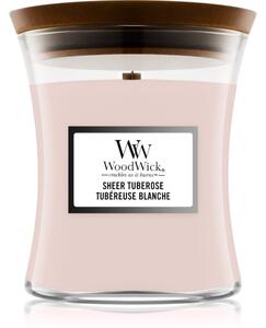 Woodwick Sheer Tuberose mirisna svijeća 275 g