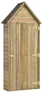 Vrtna kućica za alat od impregnirane borovine 69 5x32x178 cm - 69 5 x 32 x 178 cm