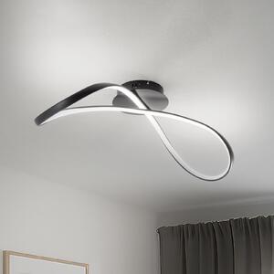 Milagro Lighting Infinity LED stropna svjetiljka, metalna, crna, 4000 K, Crno, Dnevni boravak/blagovaonica, Metal
