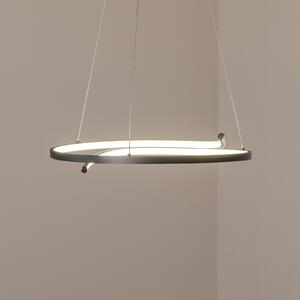 Milagro Lighting LED viseća svjetiljka Lorenzo, metalna, crna, 4000 K, Crno, Dnevni boravak/blagovaonica, Metal