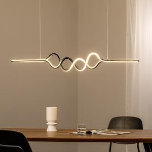 Milagro Lighting Ancona LED viseća svjetiljka, metalna, zlatna/crna, 4000 K, Zlato / mjed, Dnevni boravak/blagovaonica, Metal