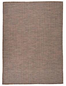 Vanjski tepih ravnog tkanja 200 x 280 cm smeđi - Smeđa 200 x 280 cm