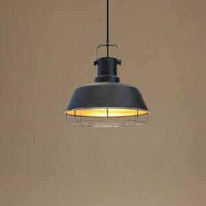 ROYALTECH Viseća lampa Mason, crna, Ø 41 cm, metal, E27, prigušiva, Crno, Dnevni boravak/blagovaonica, Metal