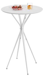 Barski stol s metalnim okvirom 60 x 60 x 105 cm - Bijela