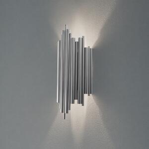 Opviq Zidna lampa Reis, krom, metal, visina 50 cm, prigušiva, Metalik, Dnevni boravak/blagovaonica, Metal