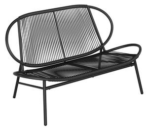 PE vrtna klupa od ratana 70 x 138,5 x 79 cm
