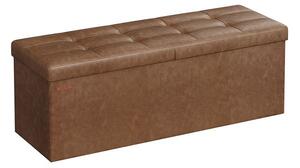 Sklopiva klupa 38 x 110 x 38 cm - Smeđa