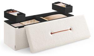 Tabure s prostorom za odlaganje 38 x 110 x 38 cm - Bež