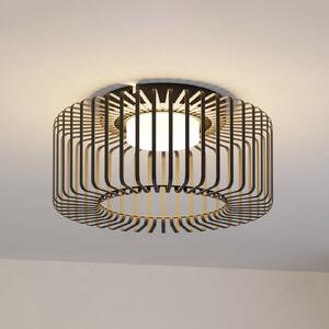 EGLO connect LED stropna svjetiljka Ginestrone-Z, crna, aluminij, prigušiva, Crno, Dnevni boravak/blagovaonica, Metal