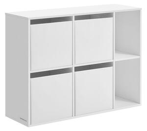 Polica za knjige sa 6 odjeljaka 27 x 83 x 61,6 cm snježno bijela