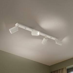 SOLLUX LIGHTING Stropni reflektor carbon, bež, dužina 81 cm, aluminij, 4 žarulje., prigušiva, Bež, Dnevni boravak/blagovaonica, Aluminij