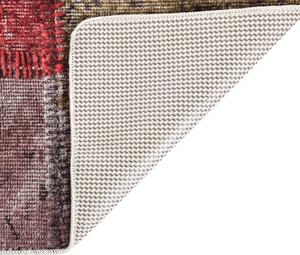 VidaXL Perivi tepih s patchworkom raznobojni 120 x 170 cm protuklizni