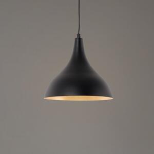 Opviq Berceste viseća svjetiljka, crna/bakar, Ø 22 cm, željezo, prigušiva, Crno, Dnevni boravak/blagovaonica, Metal
