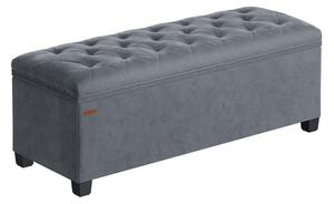 Tabure s prostorom za odlaganje 40 x 110 x 40 cm - Siva