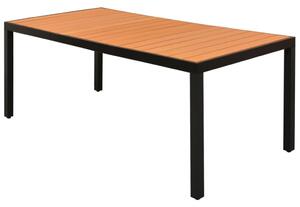VidaXL Vrtni stol smeđi 185 x 90 x 74 cm aluminijum i WPC