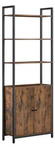 Polica za knjige 24 x 60 x 159,5 cm - vintage smeđe crna - 60Bcm