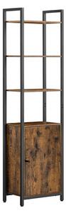 Polica za knjige 24 x 60 x 159,5 cm - vintage smeđe crna - 40Bcm