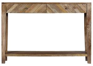VidaXL Konzolni stol od masivnog drva manga 118 x 30 x 80 cm