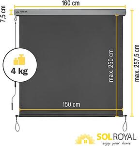 Vertikalna tenda Sol Royal - Bež - 180X250cm