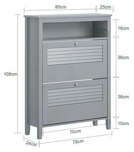 Stalak za cipele 80x25x108cm