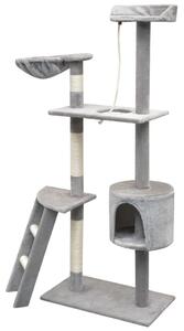 VidaXL Penjalica Grebalica za Mačke sa Stupovima od Sisala 150 cm Siva