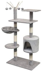 VidaXL Penjalica Grebalica za Mačke sa Stupovima od Sisala 125 cm Siva