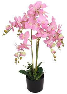 VidaXL Umjetna orhideja s posudom 75 cm ružičasta